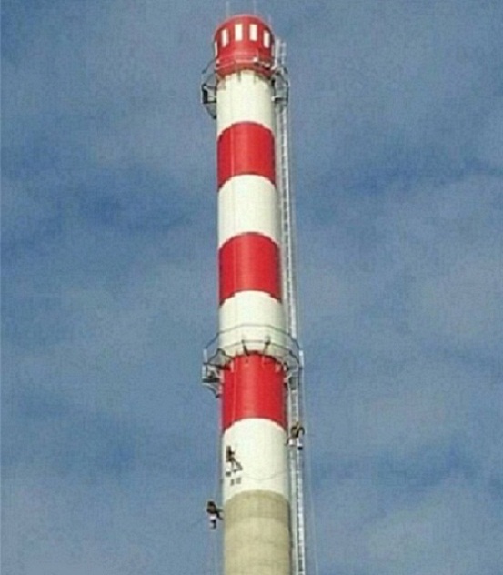 萊蕪煙囪美化-介紹煙囪刷航標(biāo)色環(huán)油漆注意事項(xiàng)