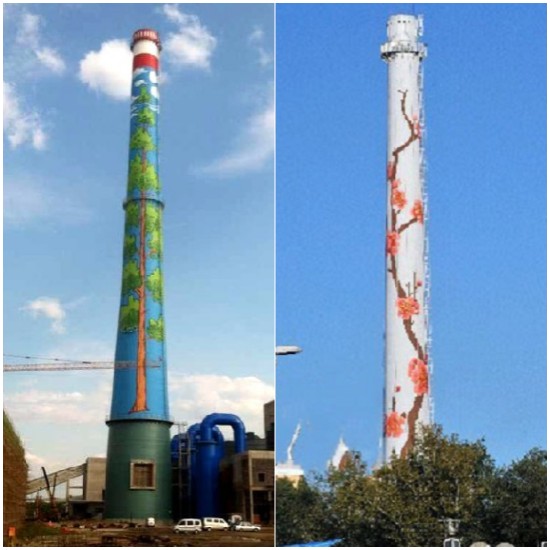 哈爾濱煙囪美化-煙囪為什么要美化彩繪？
